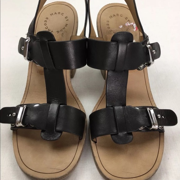 HP🌟 Marc By Marc Jacobs Buckle High Heel Sandals - Picture 2 of 6